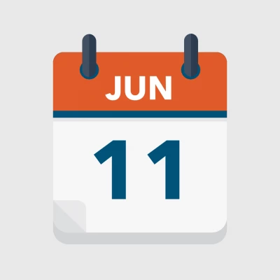 Calendar icon showing 11th June